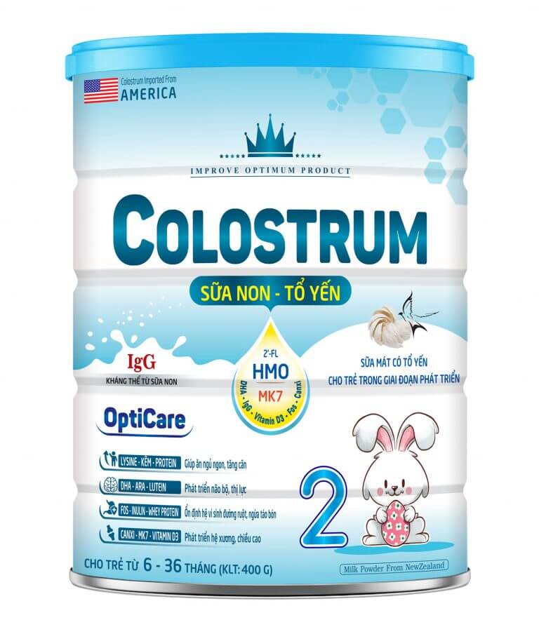 Sữa Colostrum pha sẵn hỗ trợ tăng cân cho trẻ 