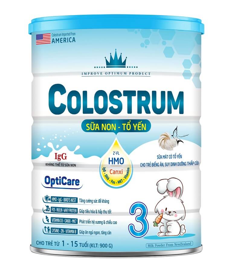Sữa Colostrum pha sẵn, sữa mát cho trẻ suy dinh dưỡng, thấp bé - nhẹ cân