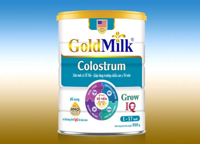 GoldMilk dùng được cho trẻ từ 1 đến 17 tuổi, giúp tăng chiều cao và tăng cân ổn định
