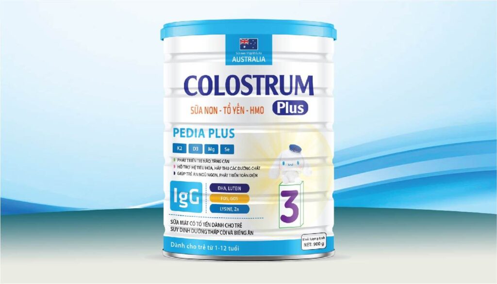 Colostrum Pedia Plus là một trong những sữa bột cho bé 1 tuổi tăng cân tốt