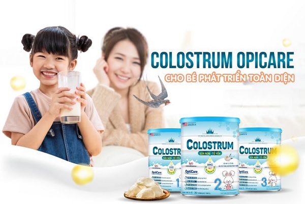 Dòng sữa bột pha sẵn cho bé 1 tuổi hiệu Colostrum Opticare 2